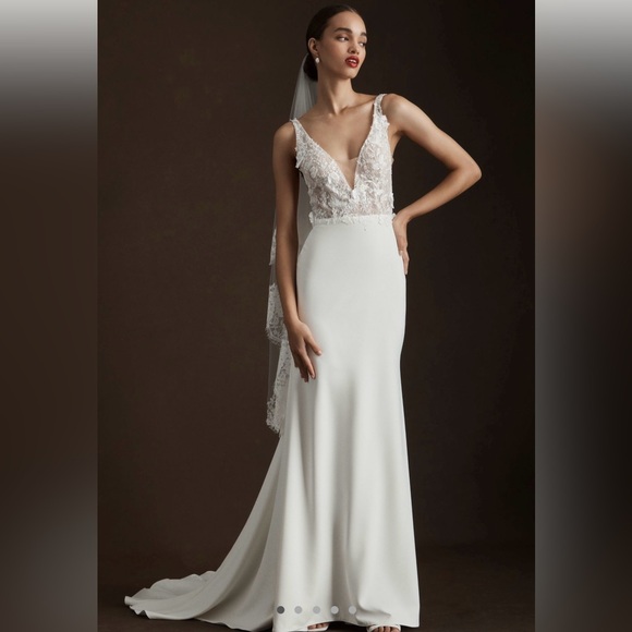 Anthropologie Dresses & Skirts - Anthropologie White Lace Wedding Dress